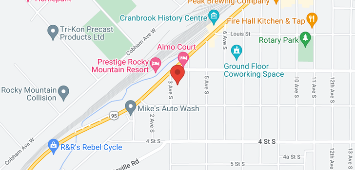 map of 214 3RD Avenue S